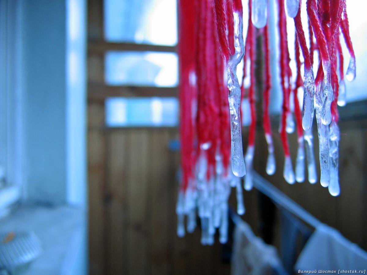 Сосульки на шарфе